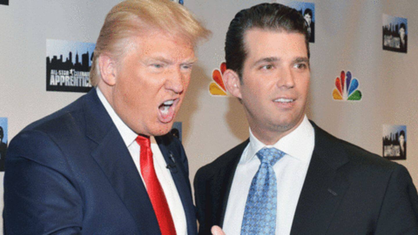 Trump Jr received huge criticism for making the comparison Trump Jr received huge criticism for making the comparison