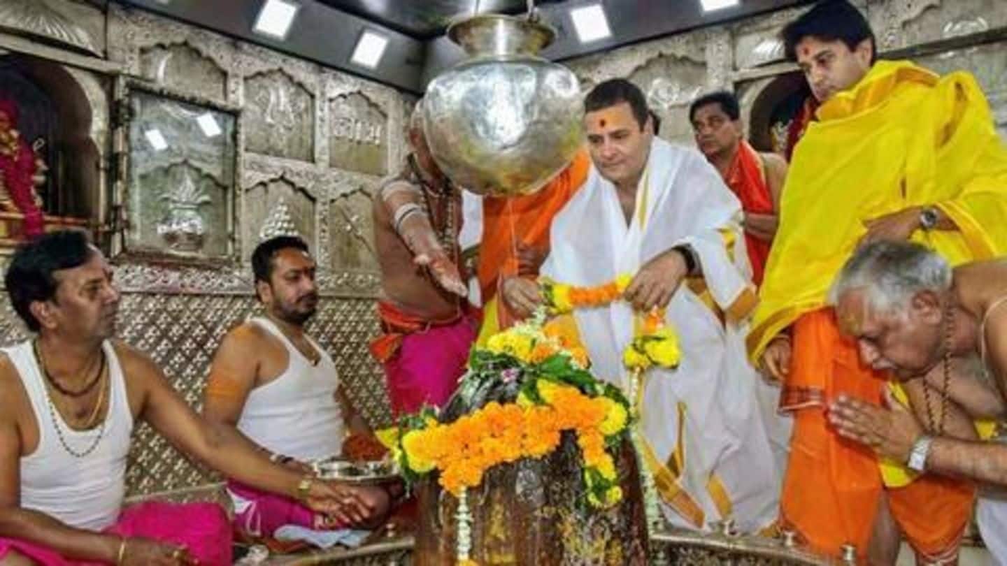 'Shiv Bhakt' RaGa visits Mahakaleshwar Temple; begins two-day MP tour