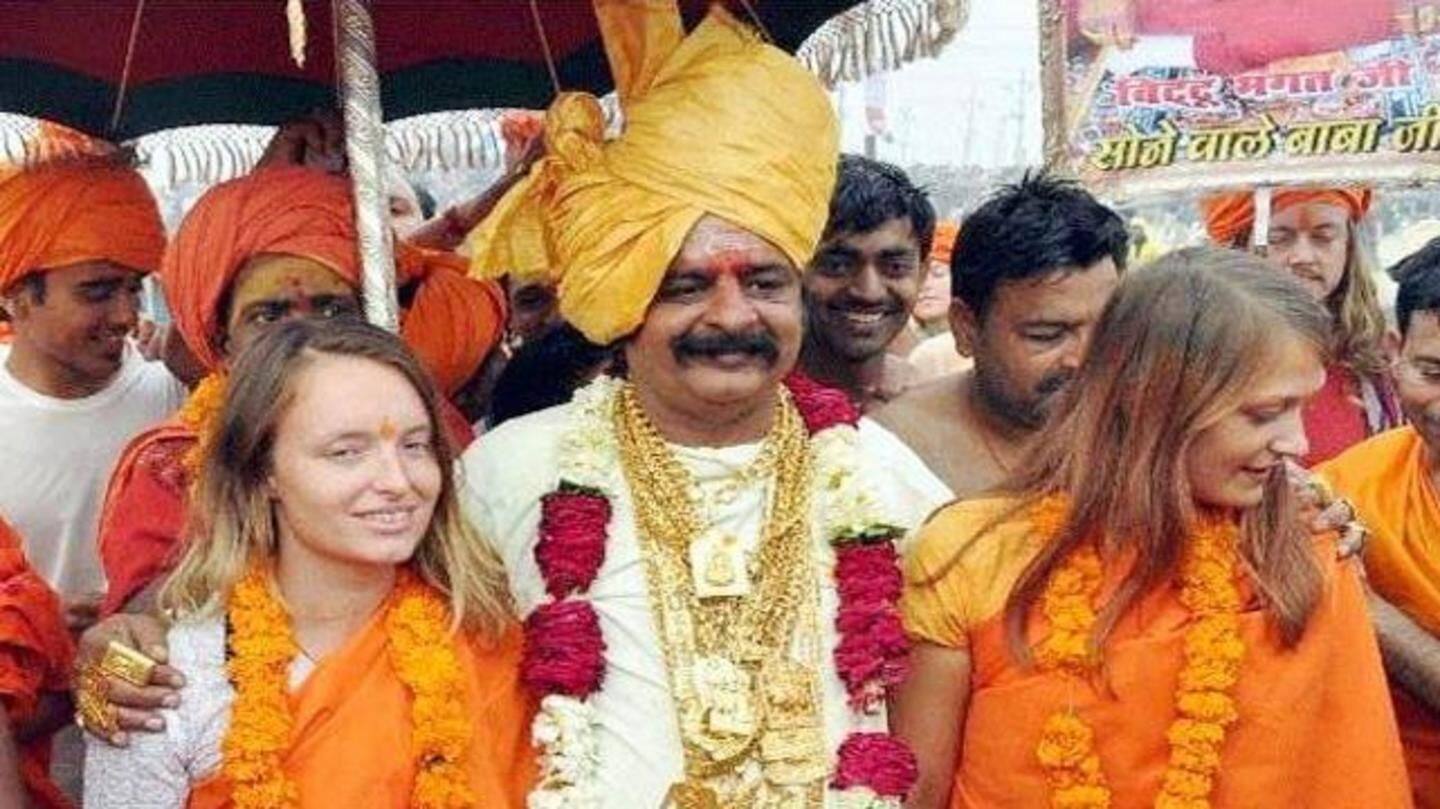 Kanwar-Yatra: Star attraction 'Golden Baba' dons 20kg gold this year!
