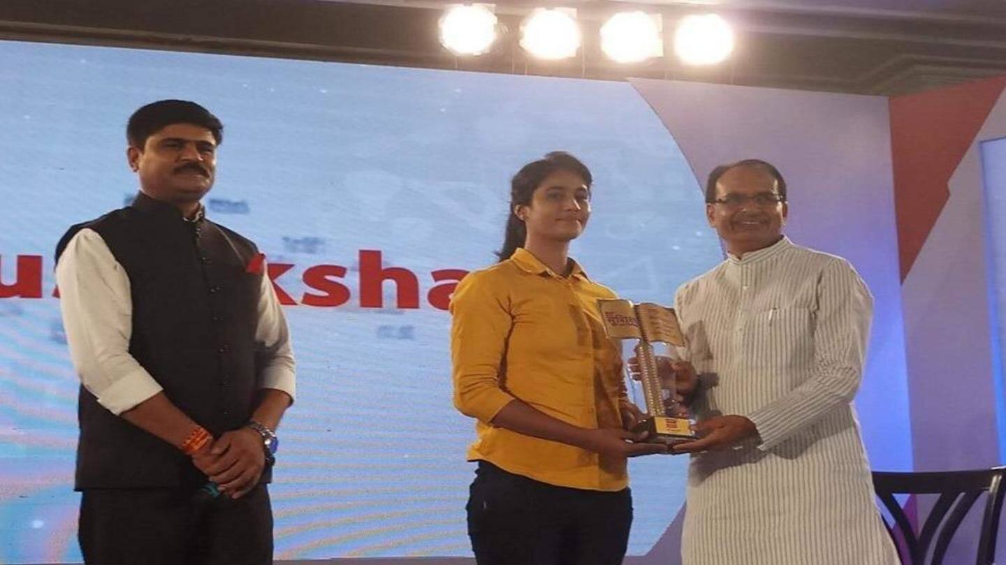 CM Shivraj Singh Chouhan felicitated her on Tuesday CM Shivraj Singh Chouhan felicitated her on Tuesday
