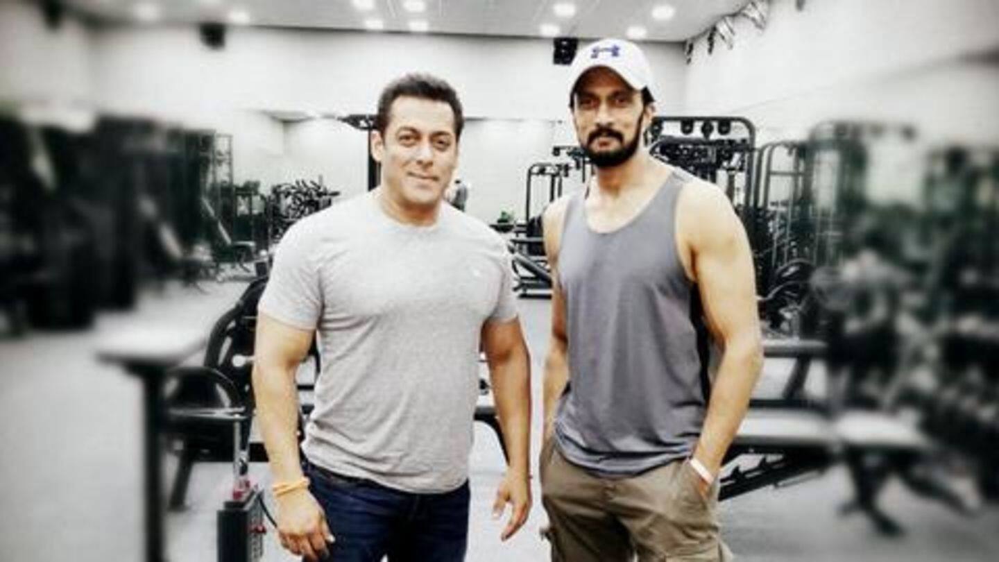 Earlier, Sudeep had informed a gym has been built on-location Earlier, Sudeep had informed a gym has been built on-location