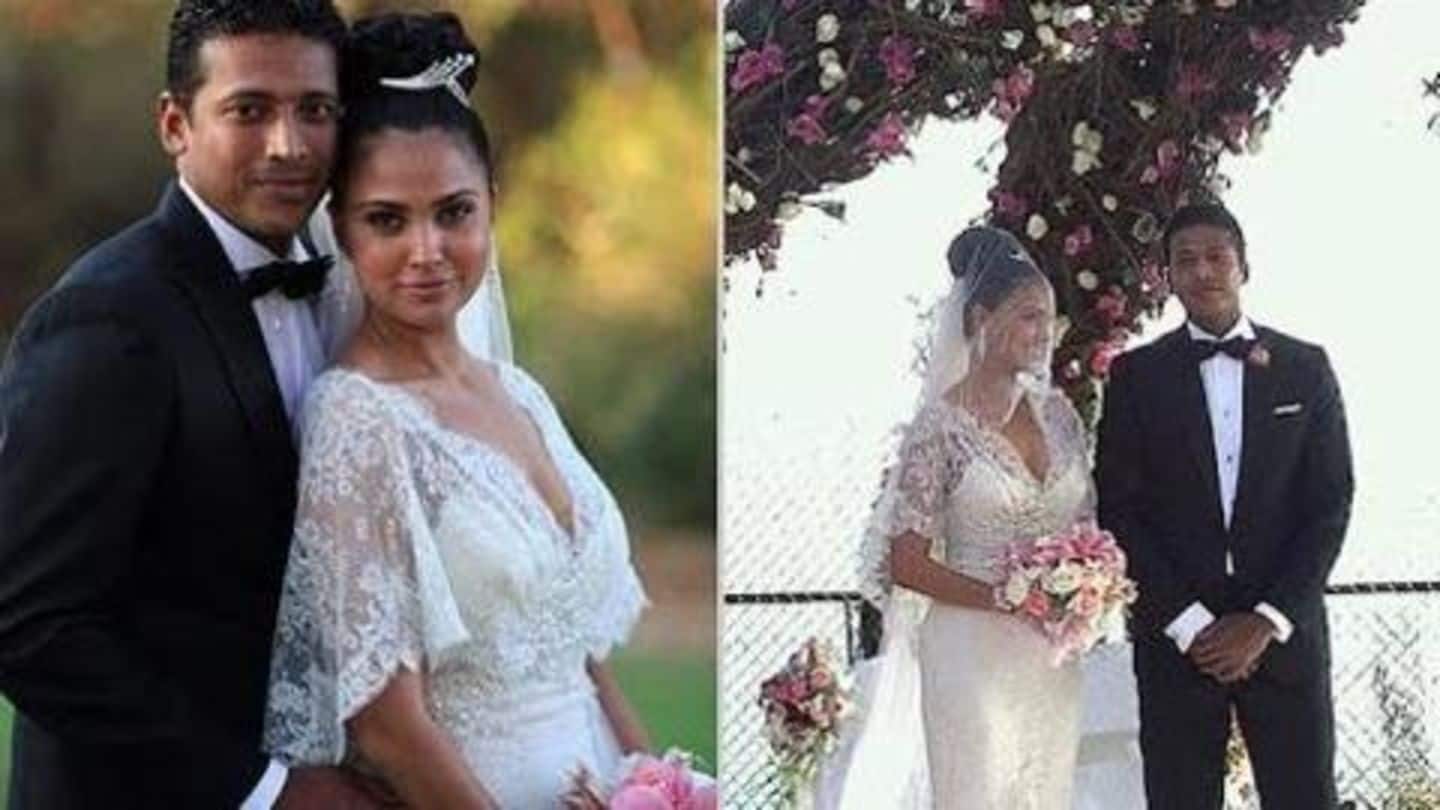 Lara Dutta stunned in an off-white gown during her wedding Lara Dutta stunned in an off-white gown during her wedding