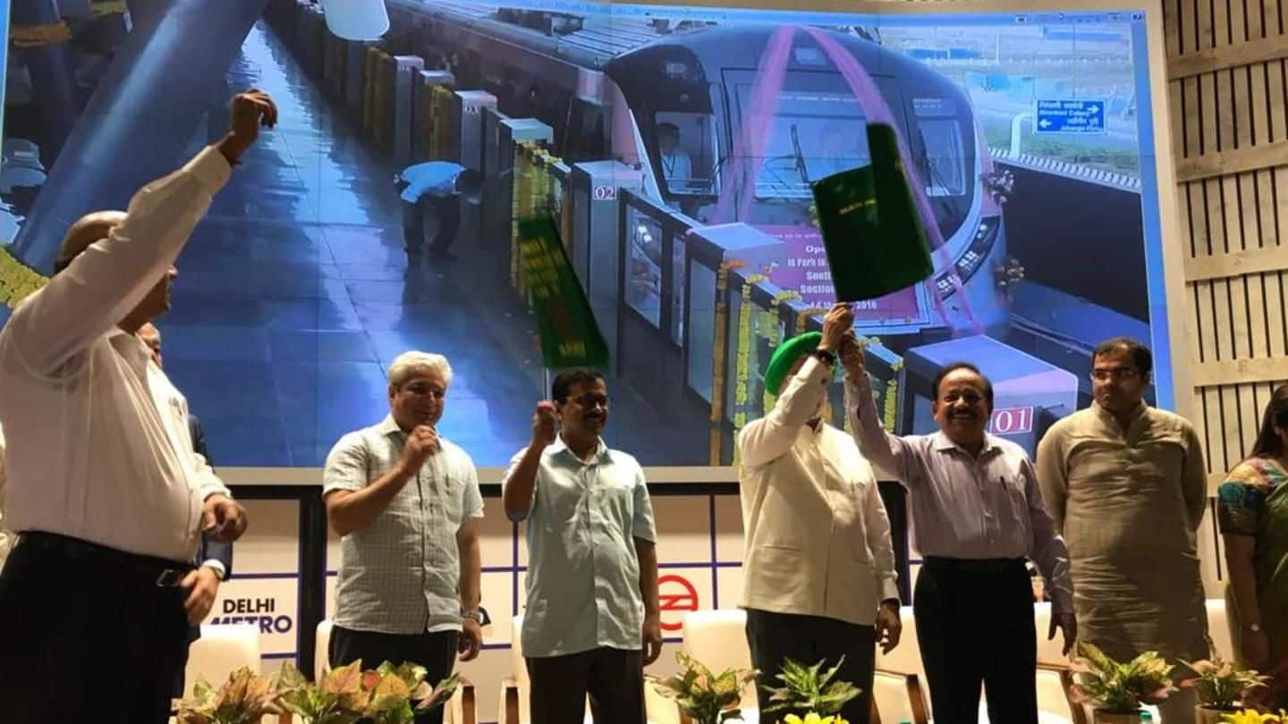 Delhi Metro's Pink Line inaugurated, North, South campus students relieved
