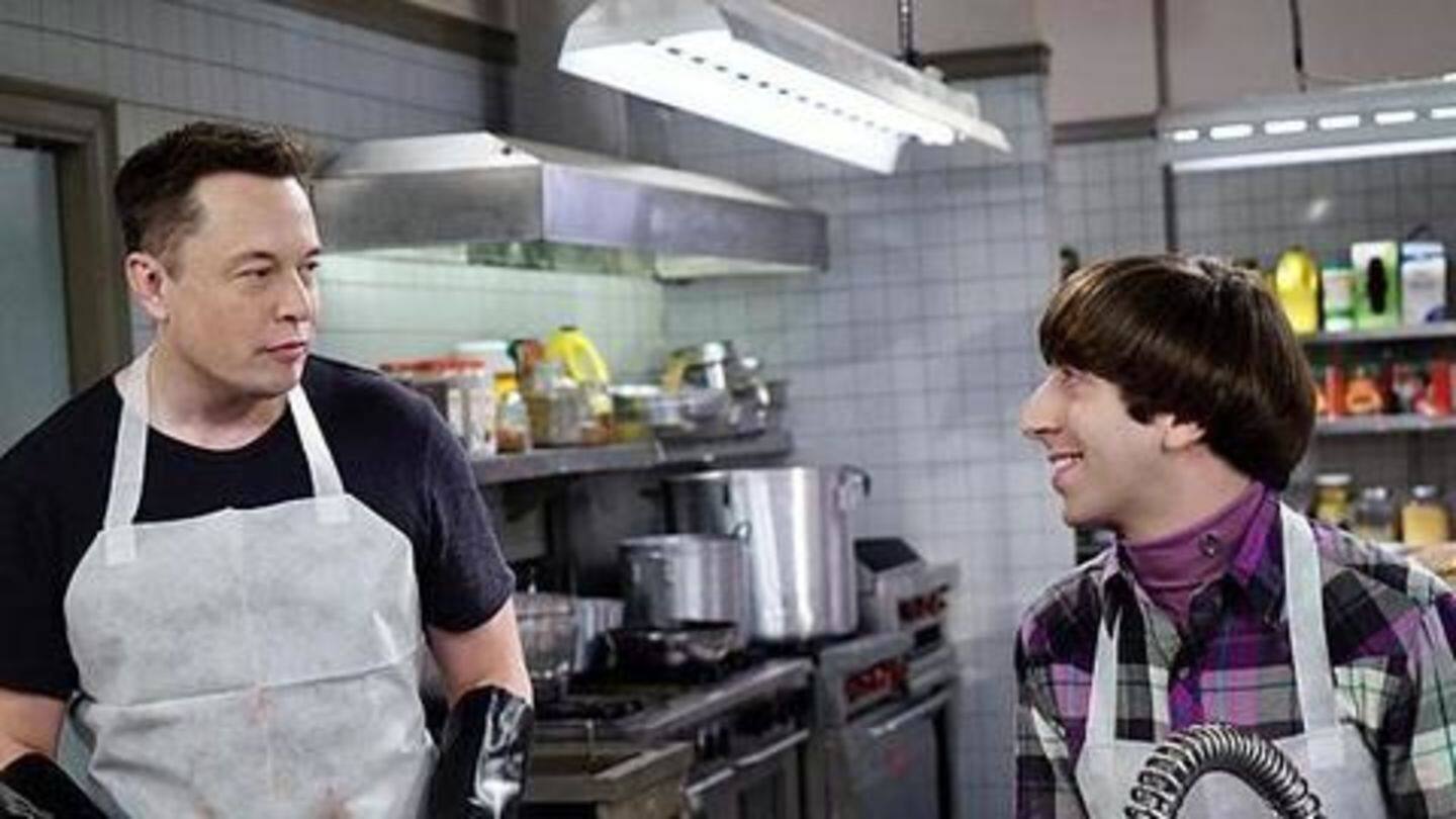 Musk serves soup in 'TBBT,' creates rocket in 'Young Sheldon' Musk serves soup in 'TBBT,' creates rocket in 'Young Sheldon'