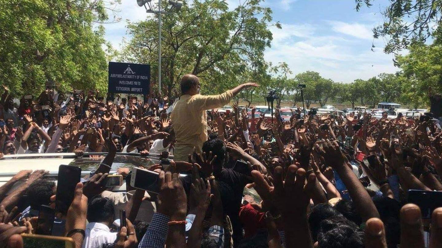 Major loss for Rajni's fan-base, who were an agitated lot Major loss for Rajni's fan-base, who were an agitated lot