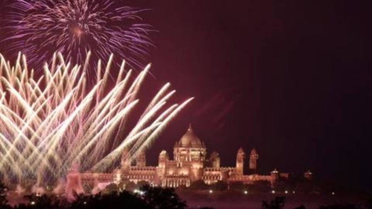 Priyanka lambasted for using firecrackers at her wedding Priyanka lambasted for using firecrackers at her wedding
