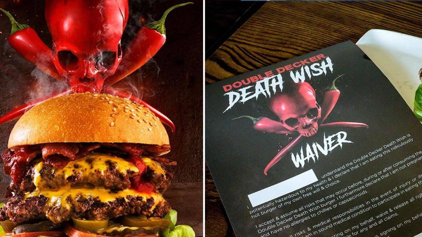 You need to sign a health-waiver before ordering this burger