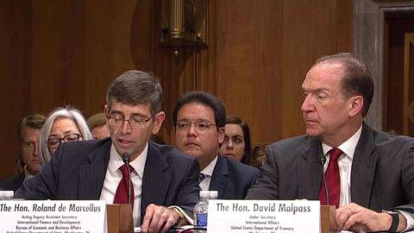 Malpass was speaking at Senate Foreign Relations Subcommittee hearing Malpass was speaking at Senate Foreign Relations Subcommittee hearing