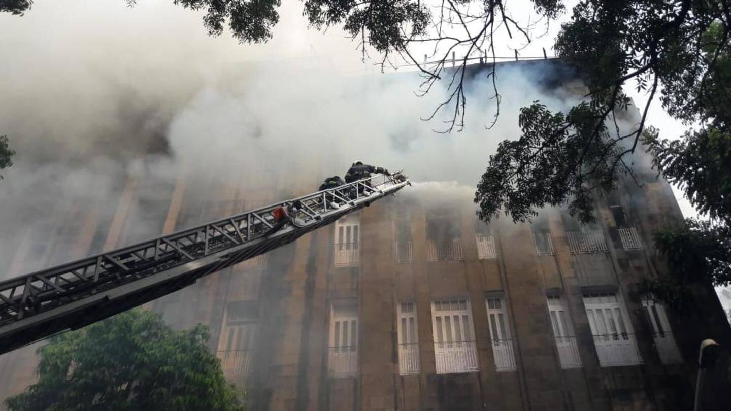 Mumbai: Fire breaks out at Scindia House, no casualty