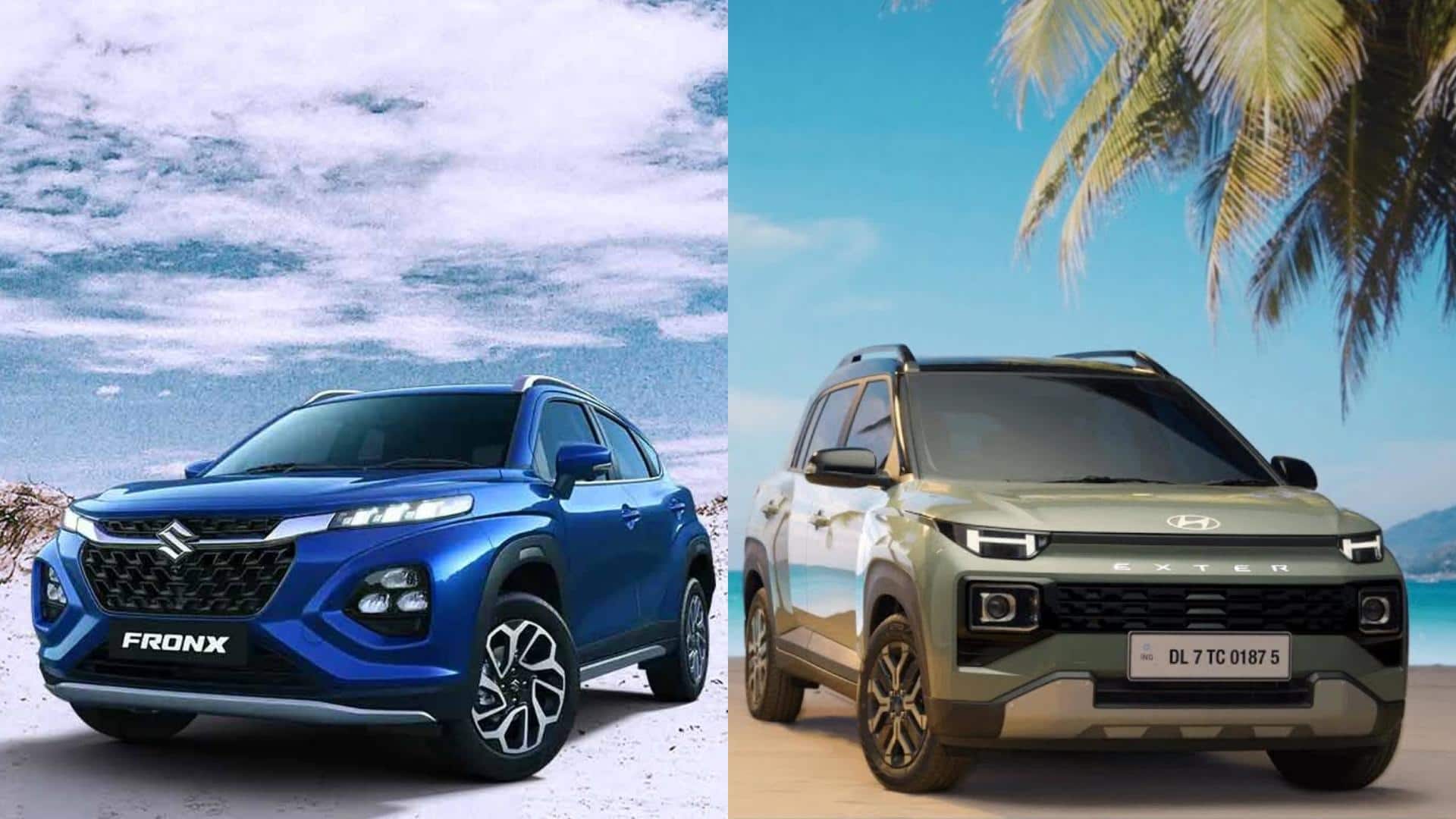 Hyundai EXTER v/s Maruti Suzuki Fronx: Which is better