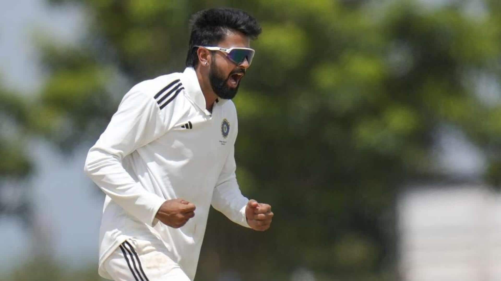 Duleep Trophy Final: Spinner Saransh Jain hammers SZONE with fifer