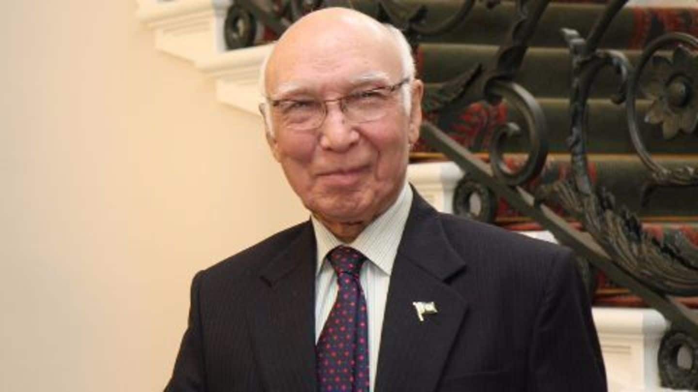 Sartaj Aziz: US-Pak relations under stress Sartaj Aziz: US-Pak relations under stress