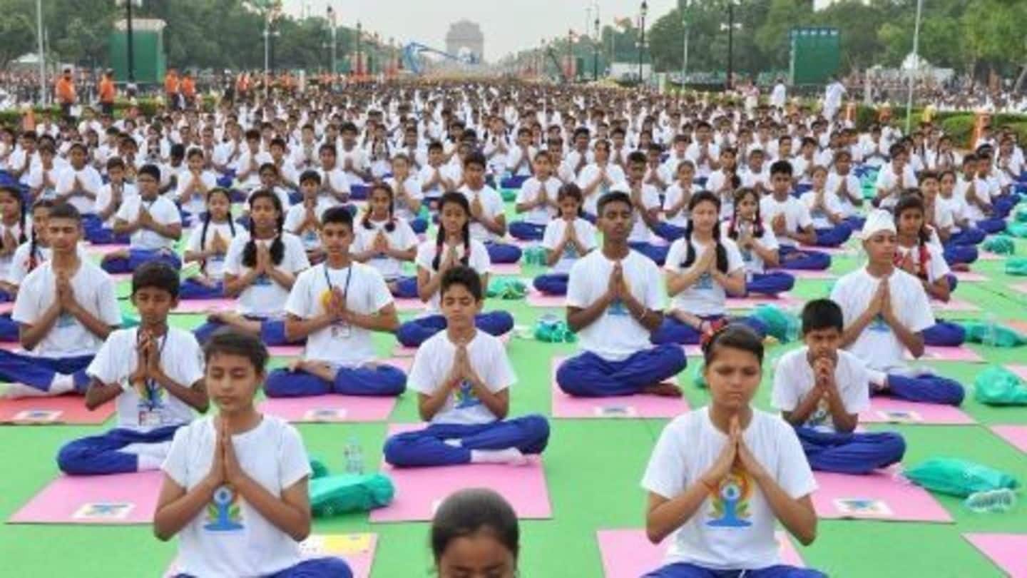 PM Modi leads Yoga Day celebrations PM Modi leads Yoga Day celebrations