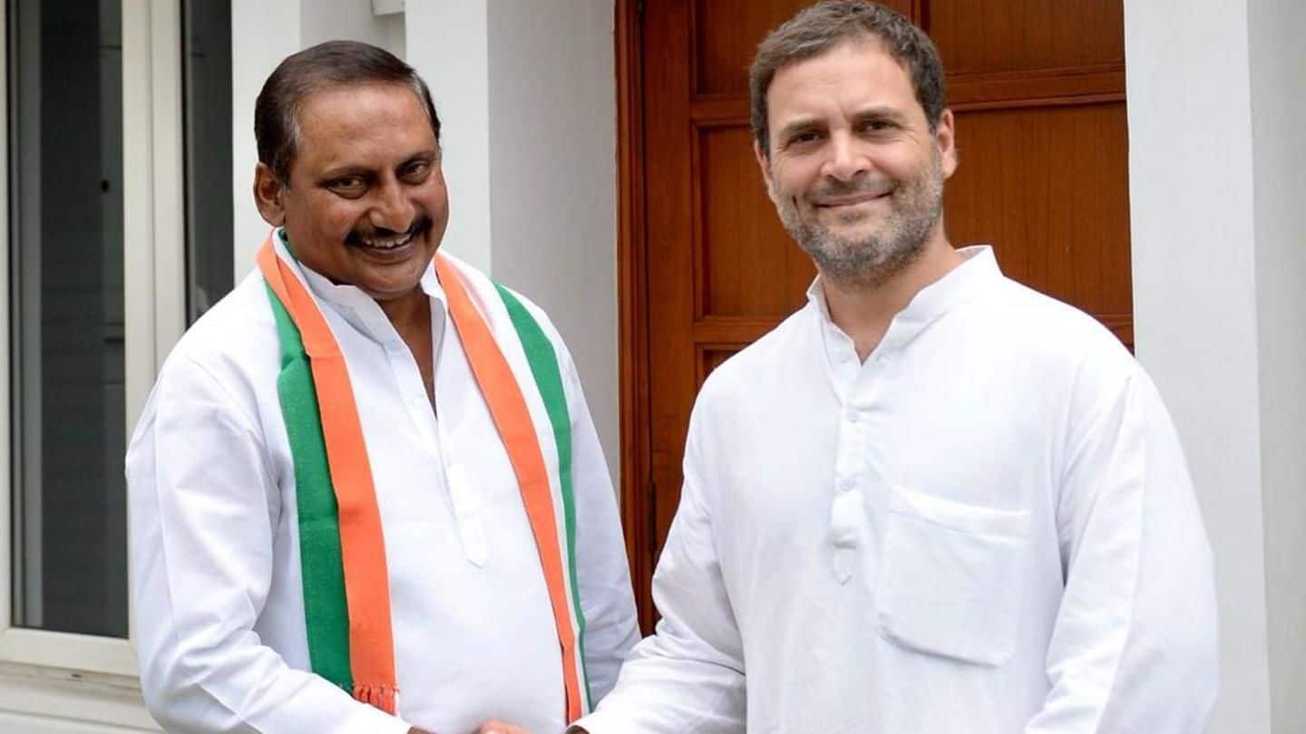 Former Andhra Pradesh CM Kiran Kumar Reddy returns to Congress
