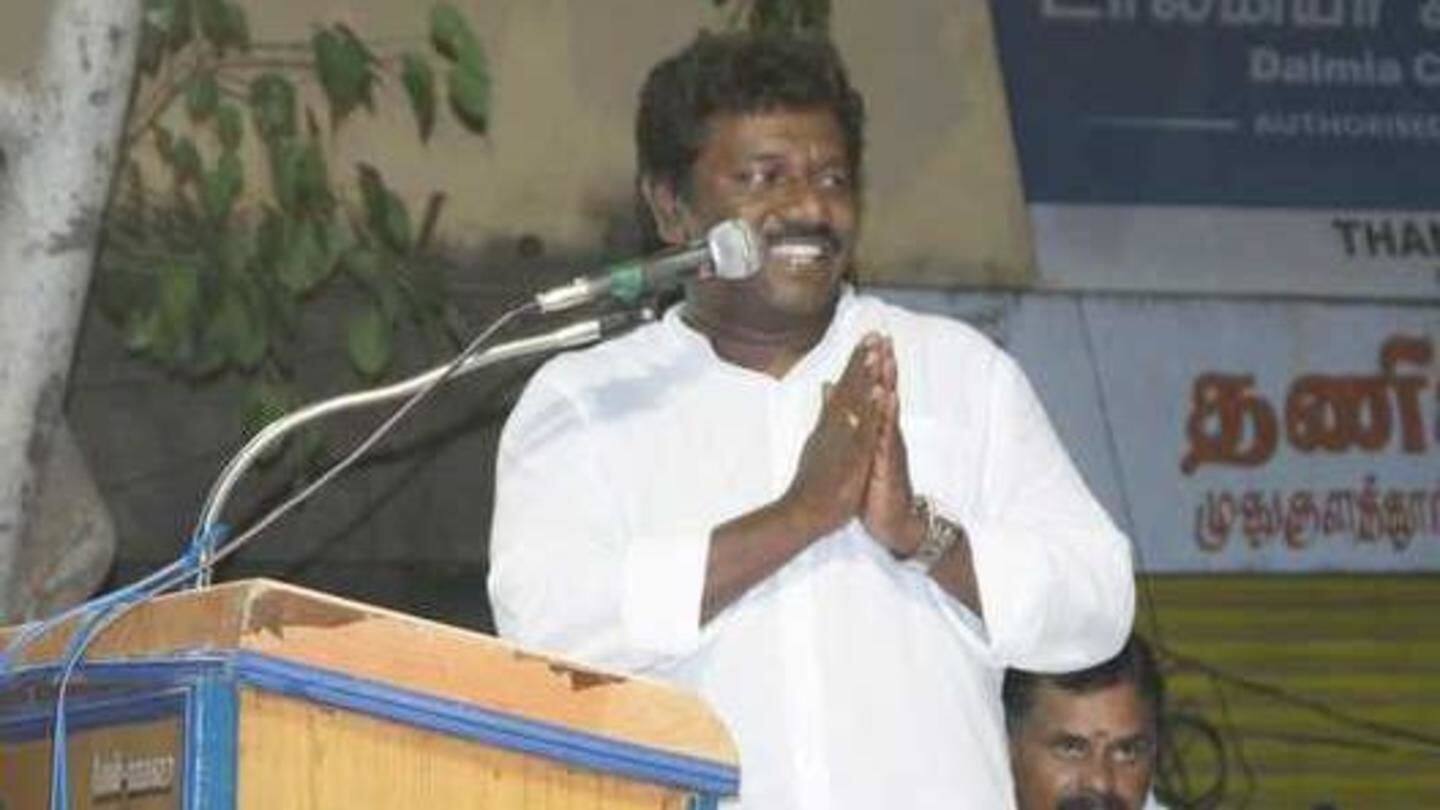 Karunas had aligned with AIADMK for 2016 Assembly polls Karunas had aligned with AIADMK for 2016 Assembly polls