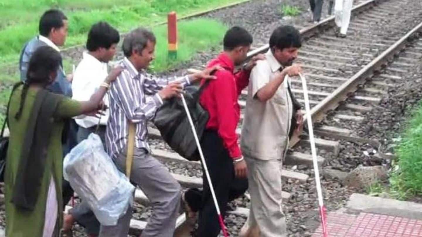 Andheri station will also be made blind-friendly in near future Andheri station will also be made blind-friendly in near future