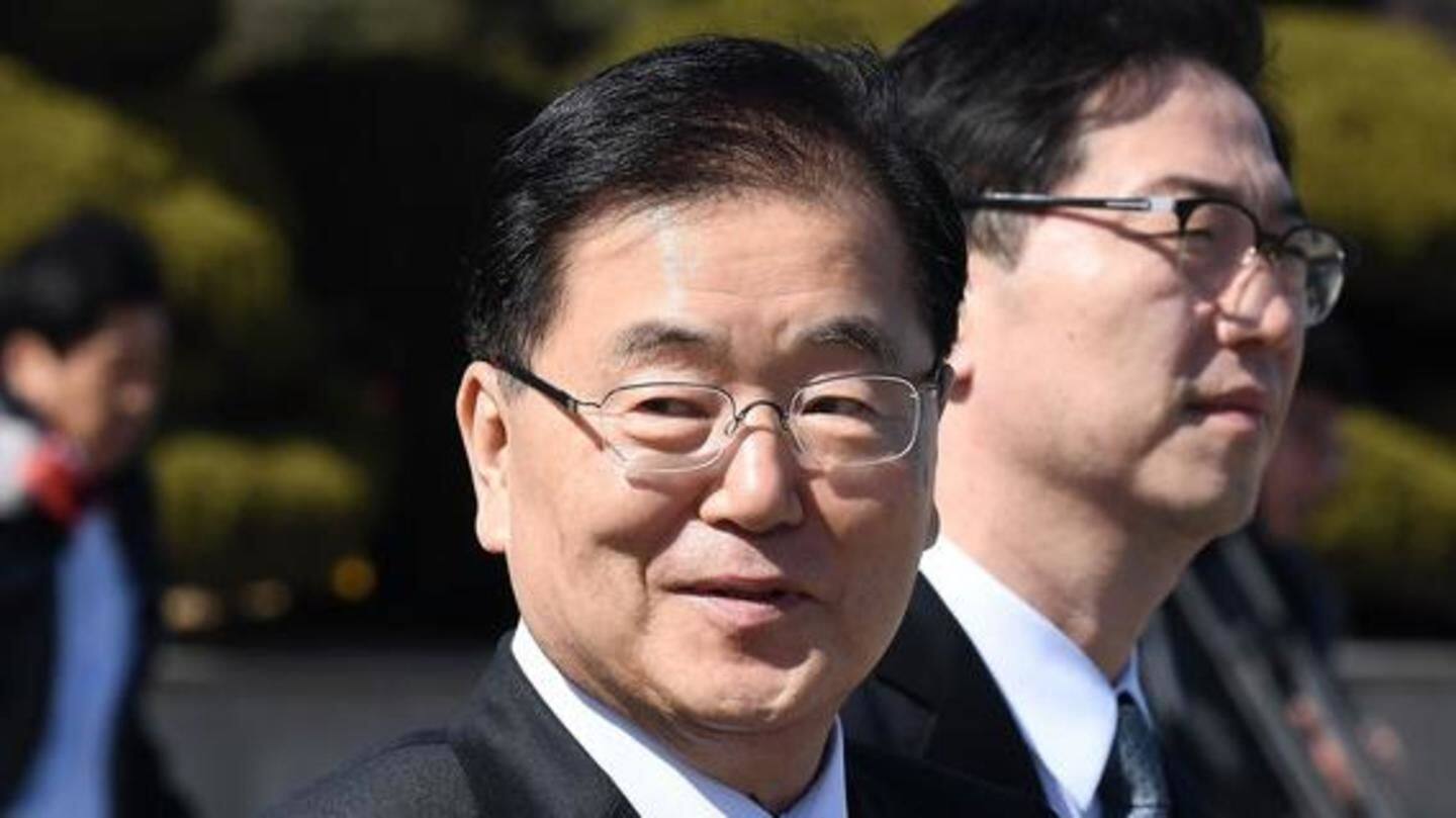 Chung Eui-yong will lead five-member delegation to North Korea Chung Eui-yong will lead five-member delegation to North Korea