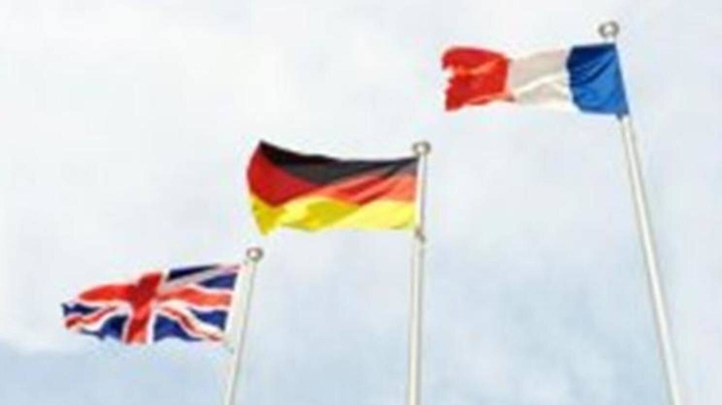 France, Germany and UK expressed regret over Trump's decision France, Germany and UK expressed regret over Trump's decision