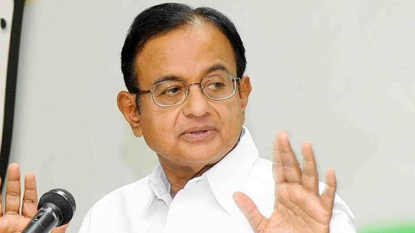 Chidambaram dares BJP to contradict official data on economy growth