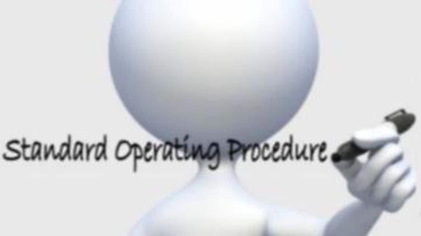 SOP would be finalized by June 30 SOP would be finalized by June 30