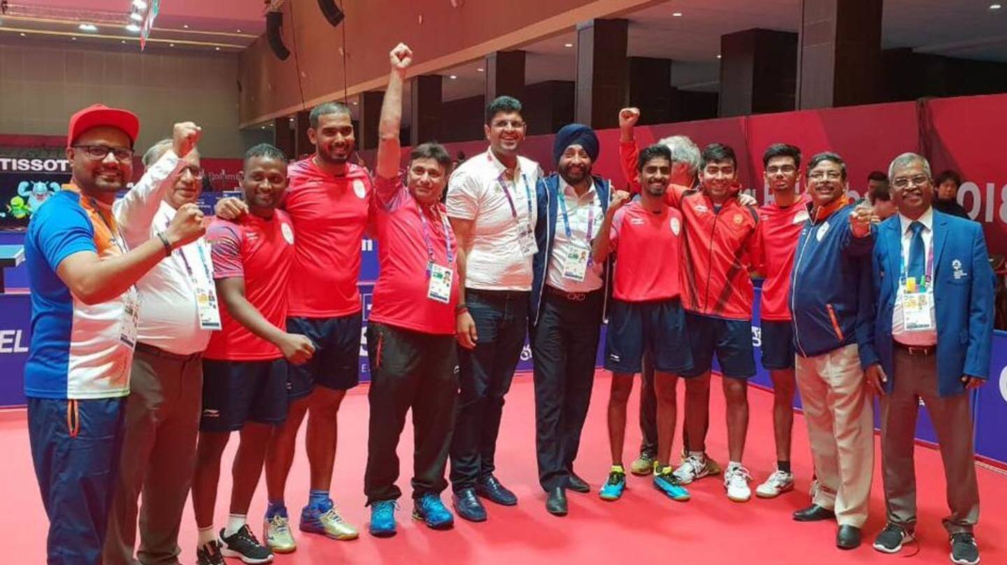 India wins first-ever Table Tennis medal in Asian Games history