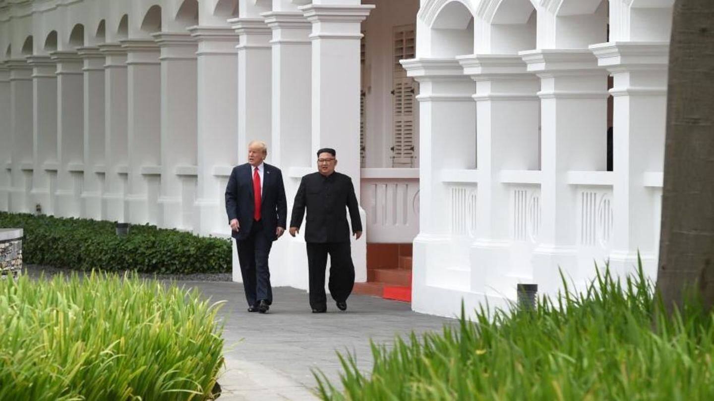 Trump describes his first-ever meeting with Kim as 'really fantastic'