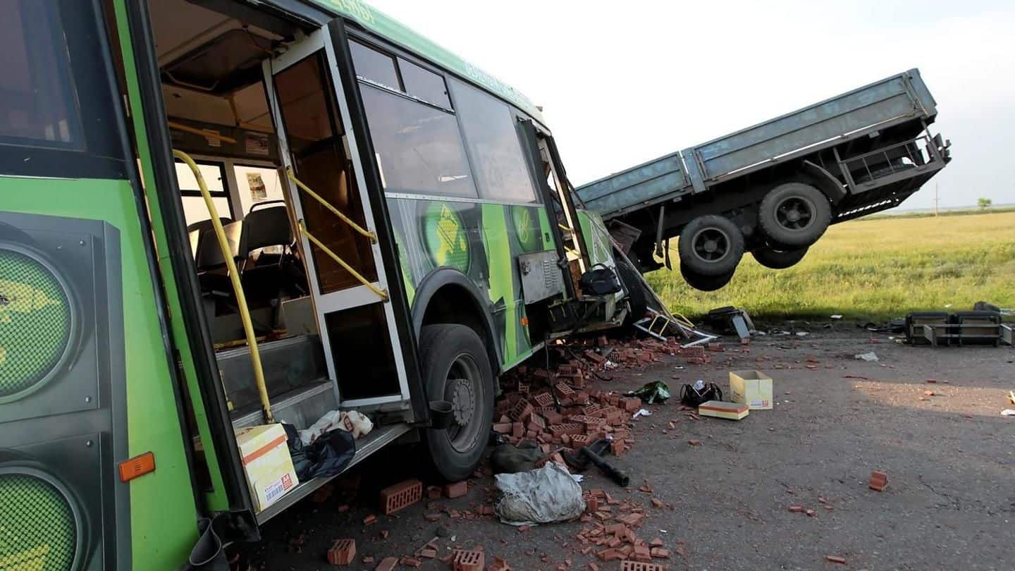 Madhya Pradesh: 10 killed, 47 injured as bus hits truck
