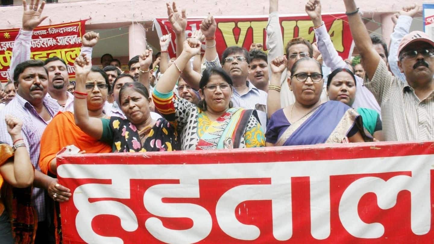 Maharashtra: 17 lakh govt-employees on 3-day strike for salary hike
