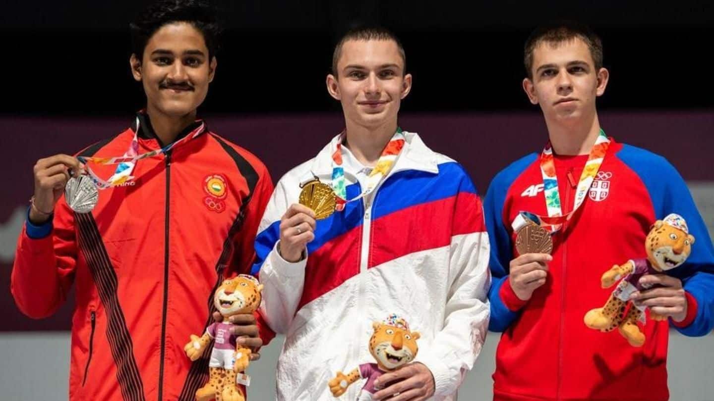 Tushar Mane won silver in men's 10m air rifle Tushar Mane won silver in men's 10m air rifle
