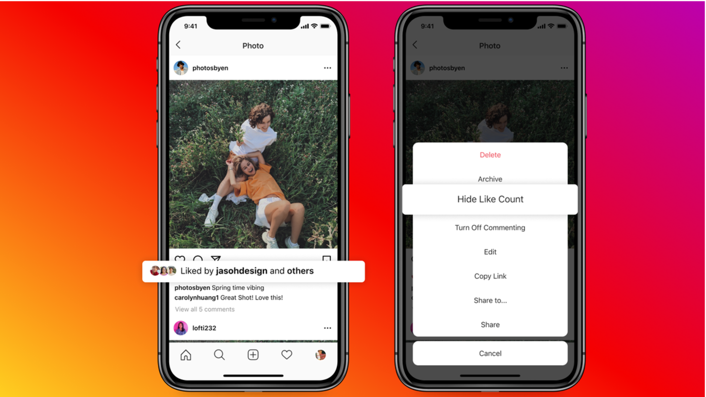Users can hide Likes from their posts, posts on feed Users can hide Likes from their posts, posts on feed
