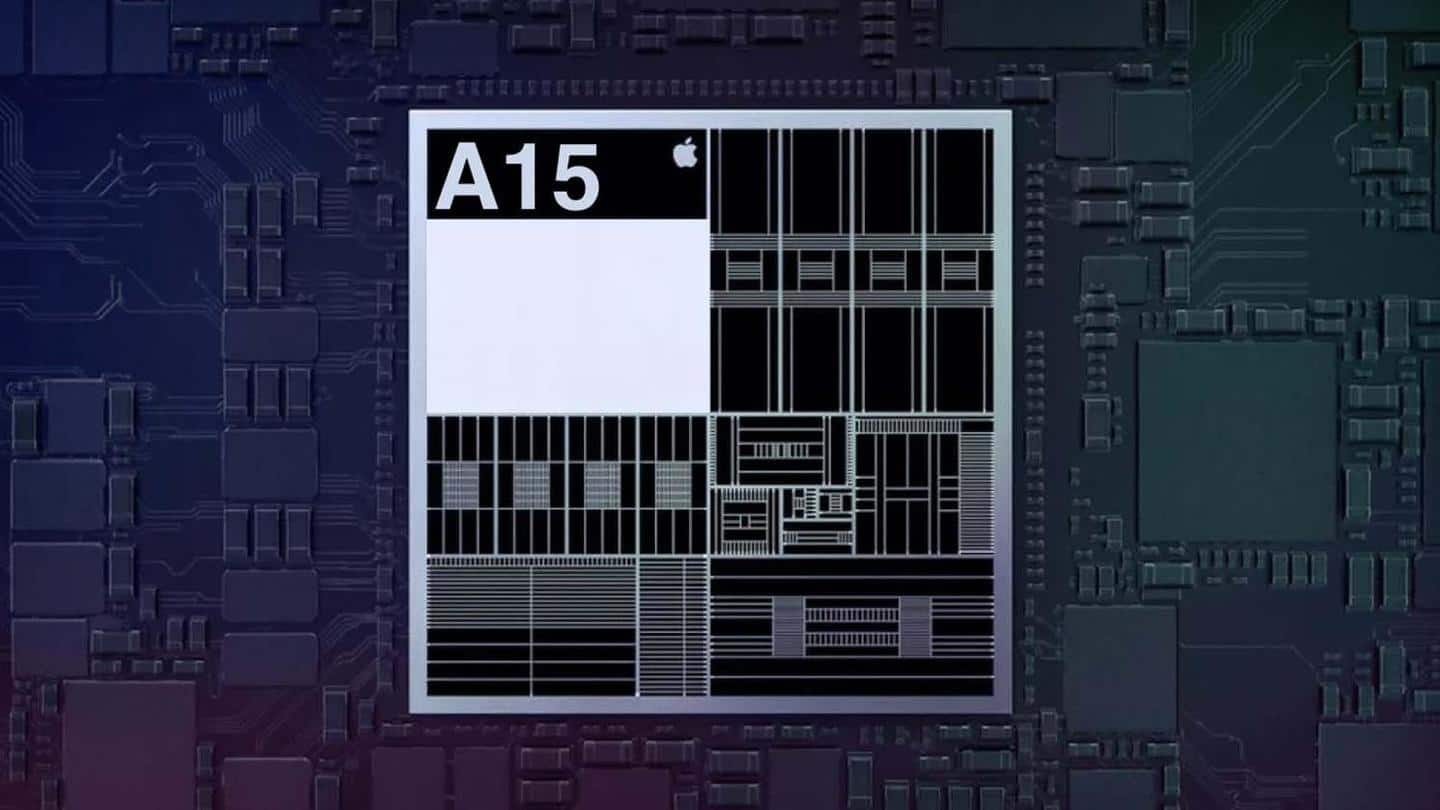 The device draws power from an A15 Bionic chipset The device draws power from an A15 Bionic chipset