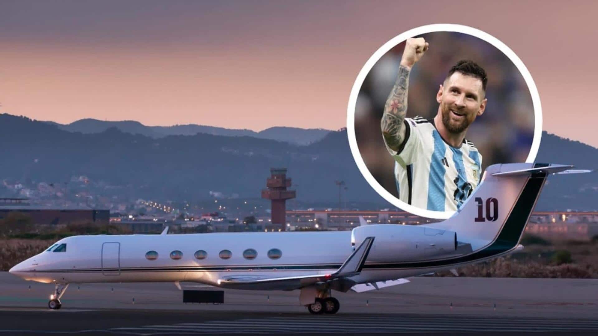 Inside Messi's ₹136cr private jet that flew him to India