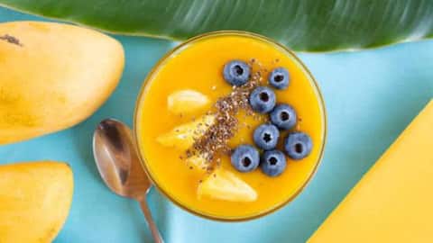 Fresh and filling: Mango bowl with flaxseeds 