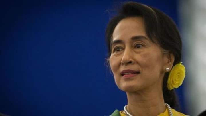 Suu Kyi makes first international speech as Myanmar leader Suu Kyi makes first international speech as Myanmar leader