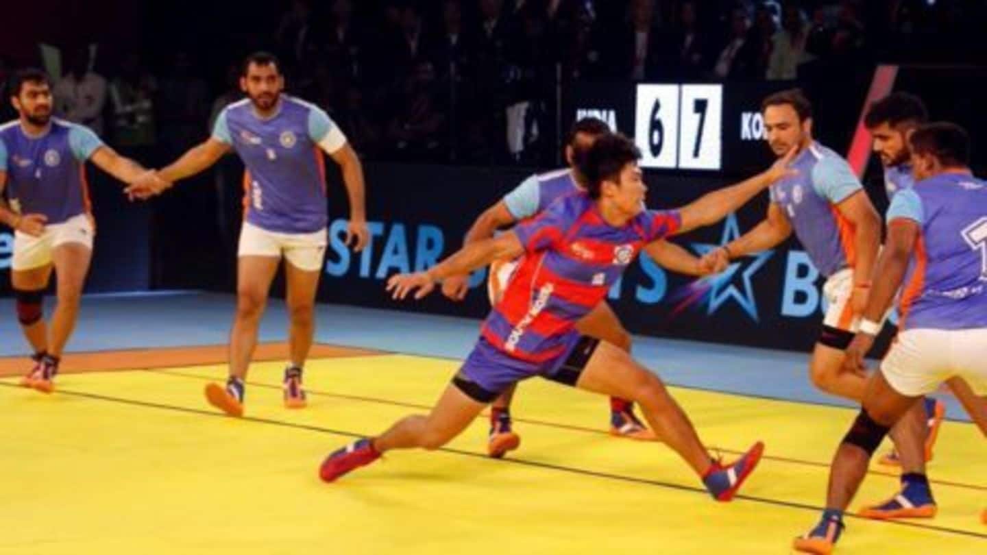 Defending champions India stunned by Korea in Kabaddi WC opener