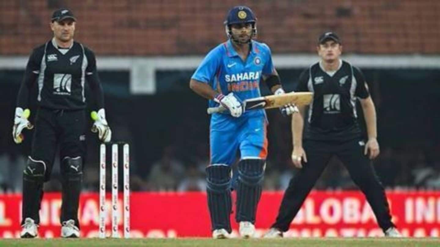 India defeated NZ in first ODI; Virat scored unbeaten 85
