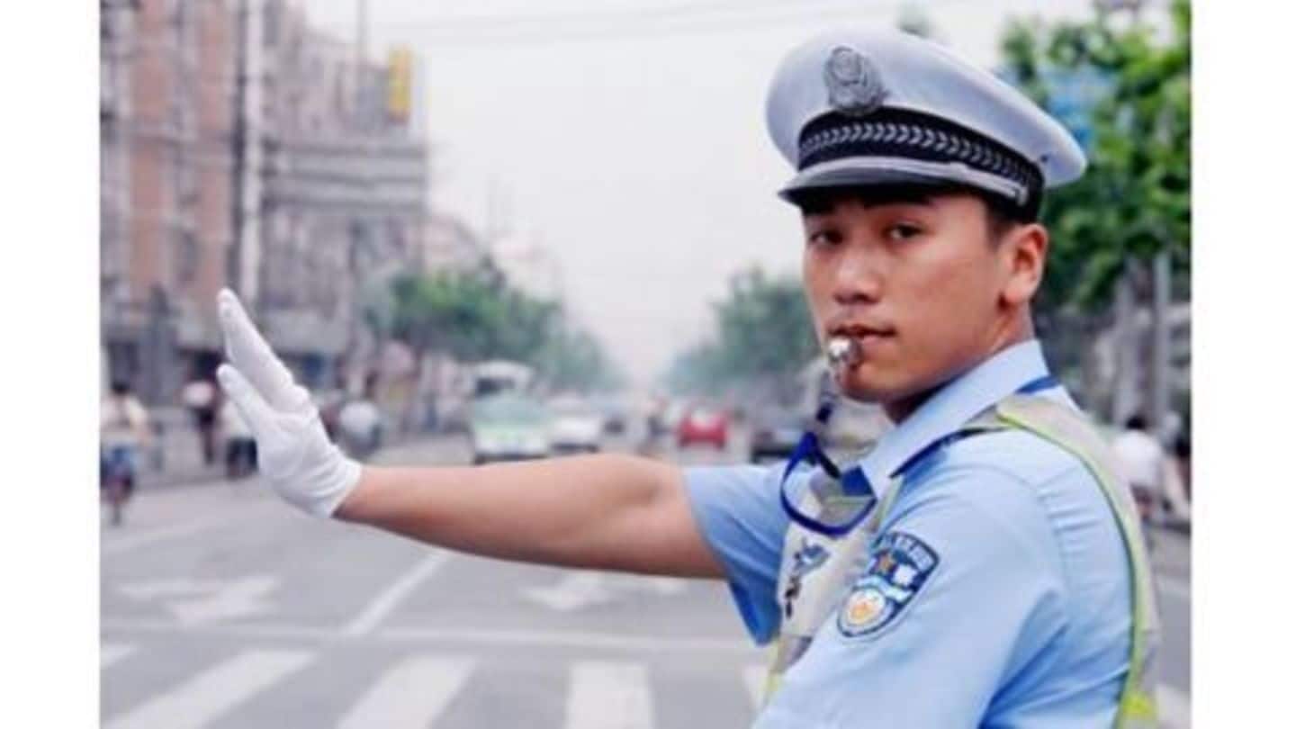 Errant drivers in China face bizarre punishment
