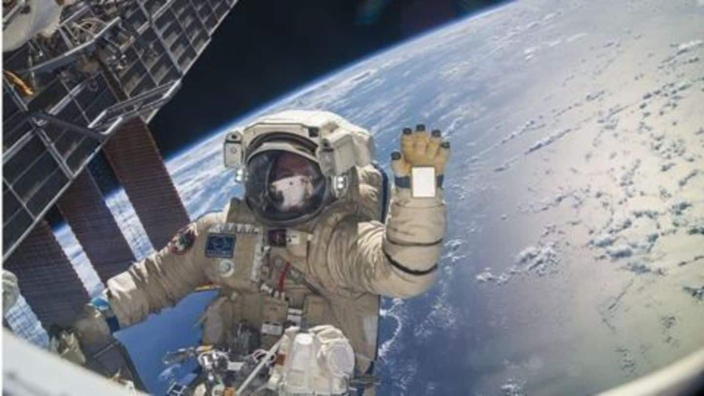 Lone astronaut casts vote before US election