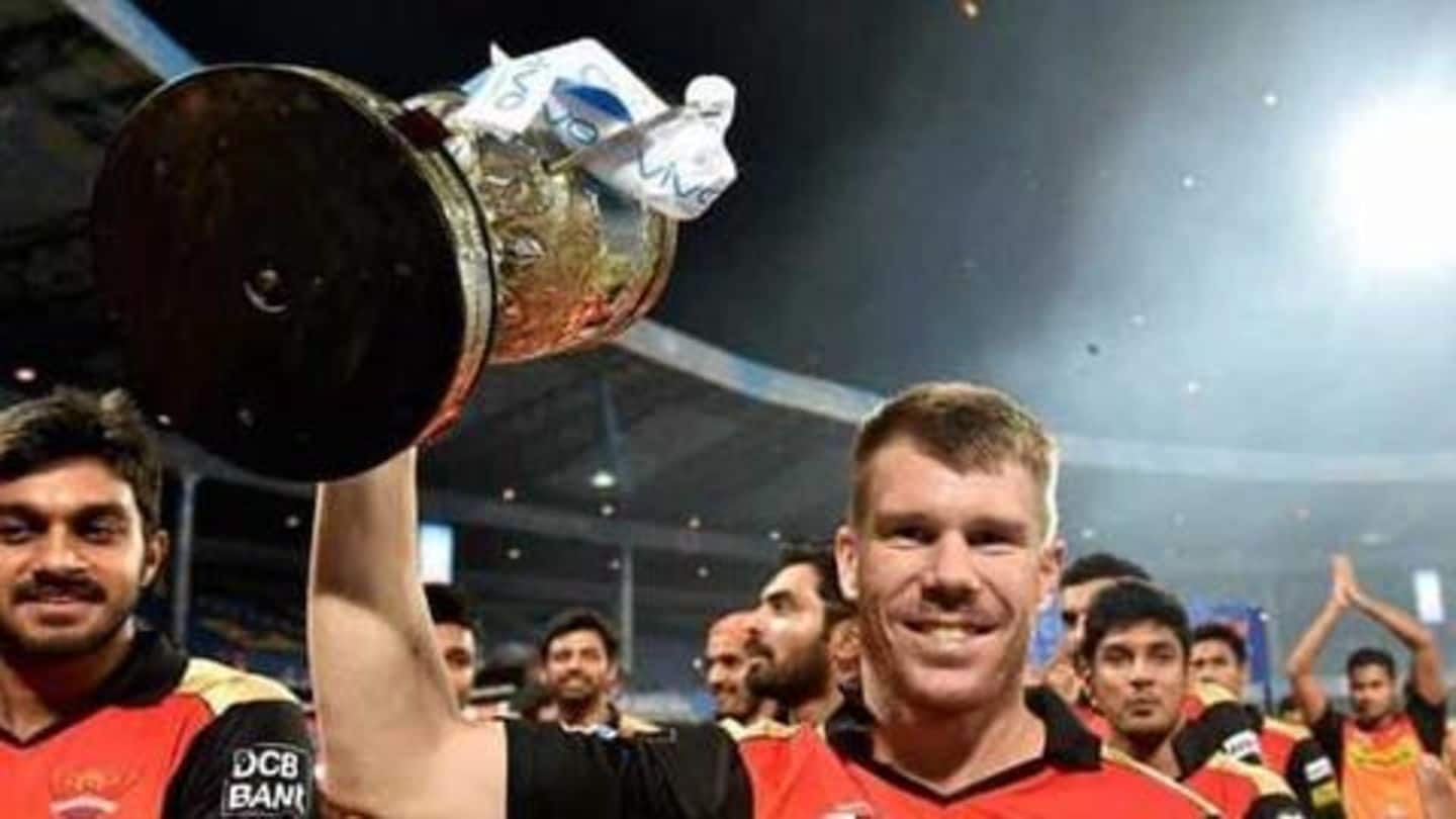 Warner led SRH to the IPL 2016 title Warner led SRH to the IPL 2016 title