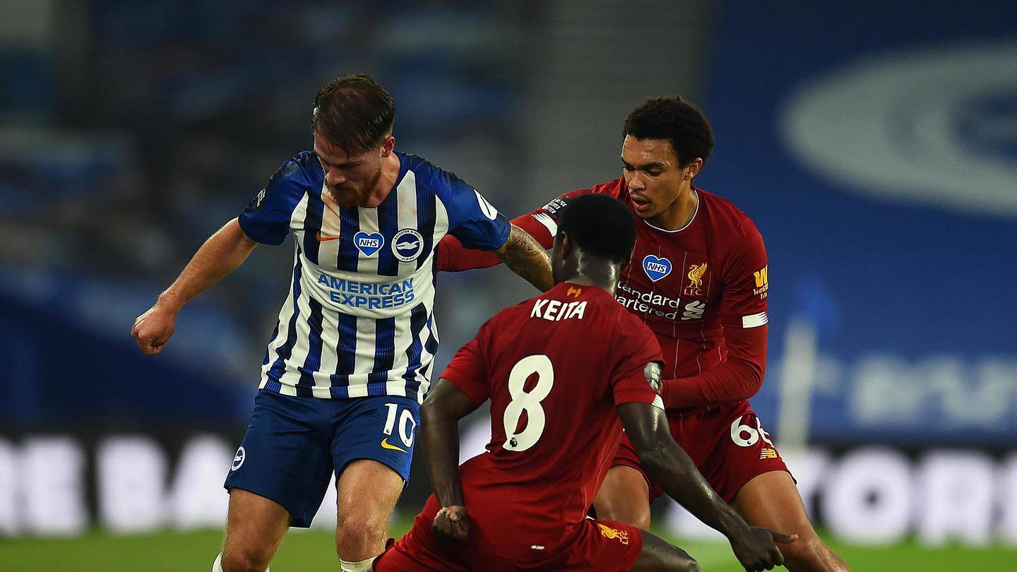 Notable feats registered in the Brighton vs Liverpool encounter Notable feats registered in the Brighton vs Liverpool encounter