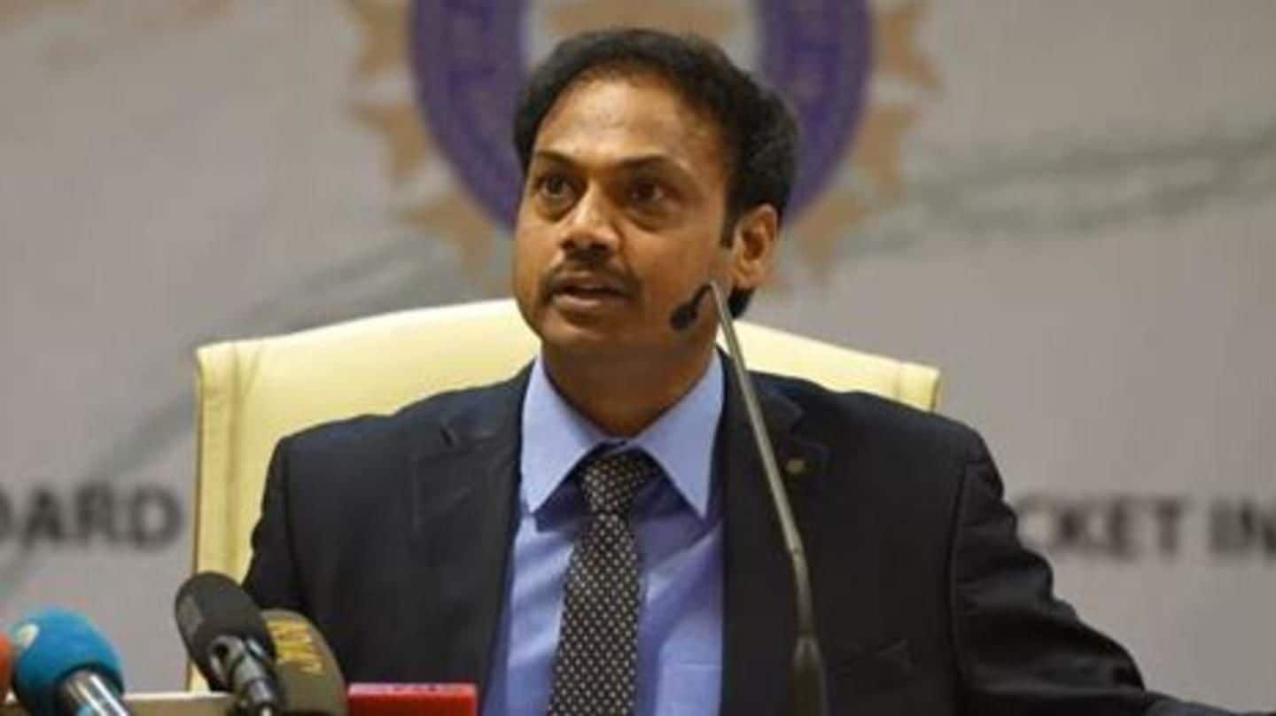 MSK Prasad serves a warning to non-performers in Tests