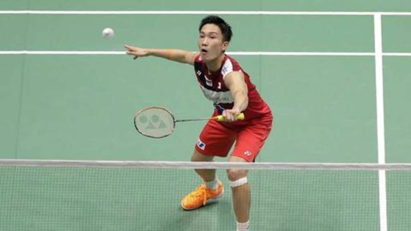 Momota could be out for two months after car crash