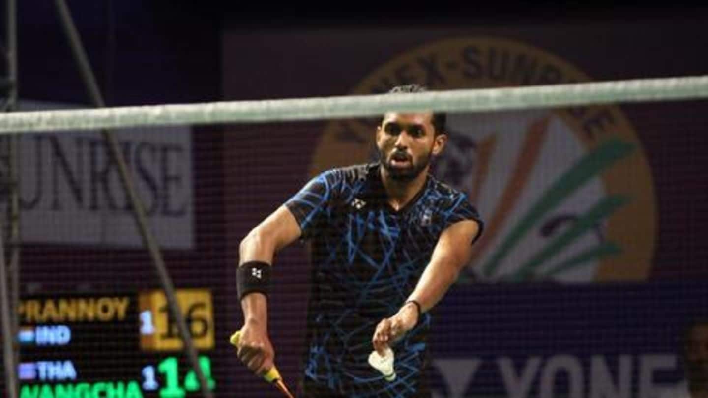 How did Praneeth fare in the opening encounter How did Praneeth fare in the opening encounter