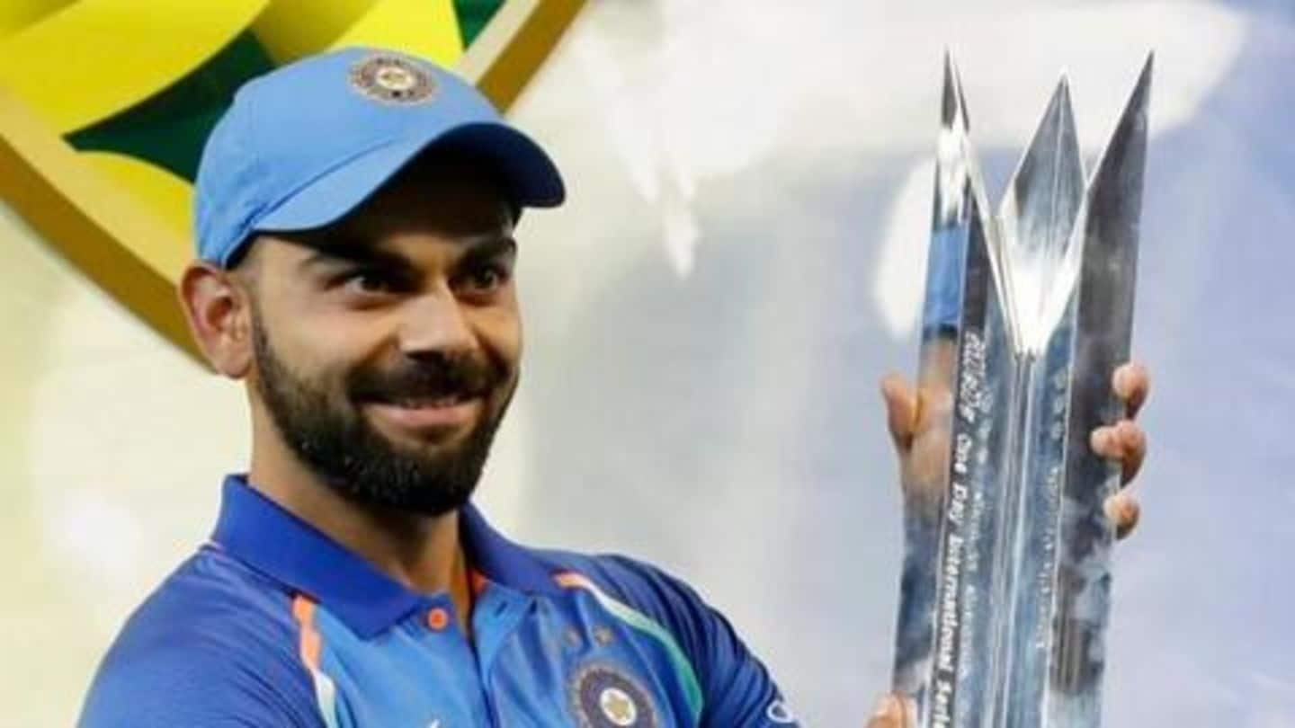 ICC Awards: Virat Kohli scripts history after clean sweep