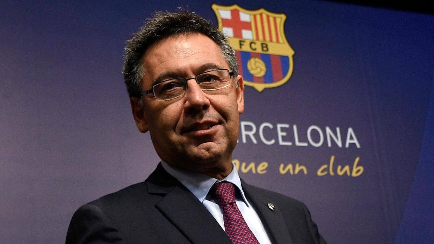 Barcelona President Josep Maria Bartomeu resigns after row with Messi