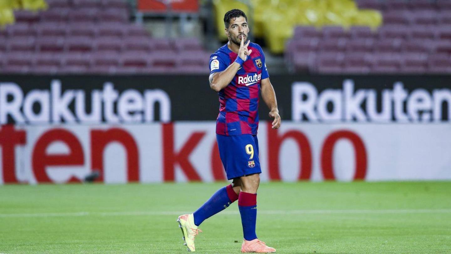 Luis Suarez continues to script records for Barcelona