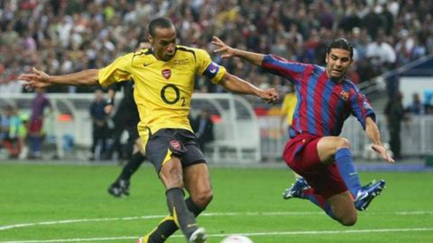 Barca score late to stun Arsenal in 2006 Barca score late to stun Arsenal in 2006
