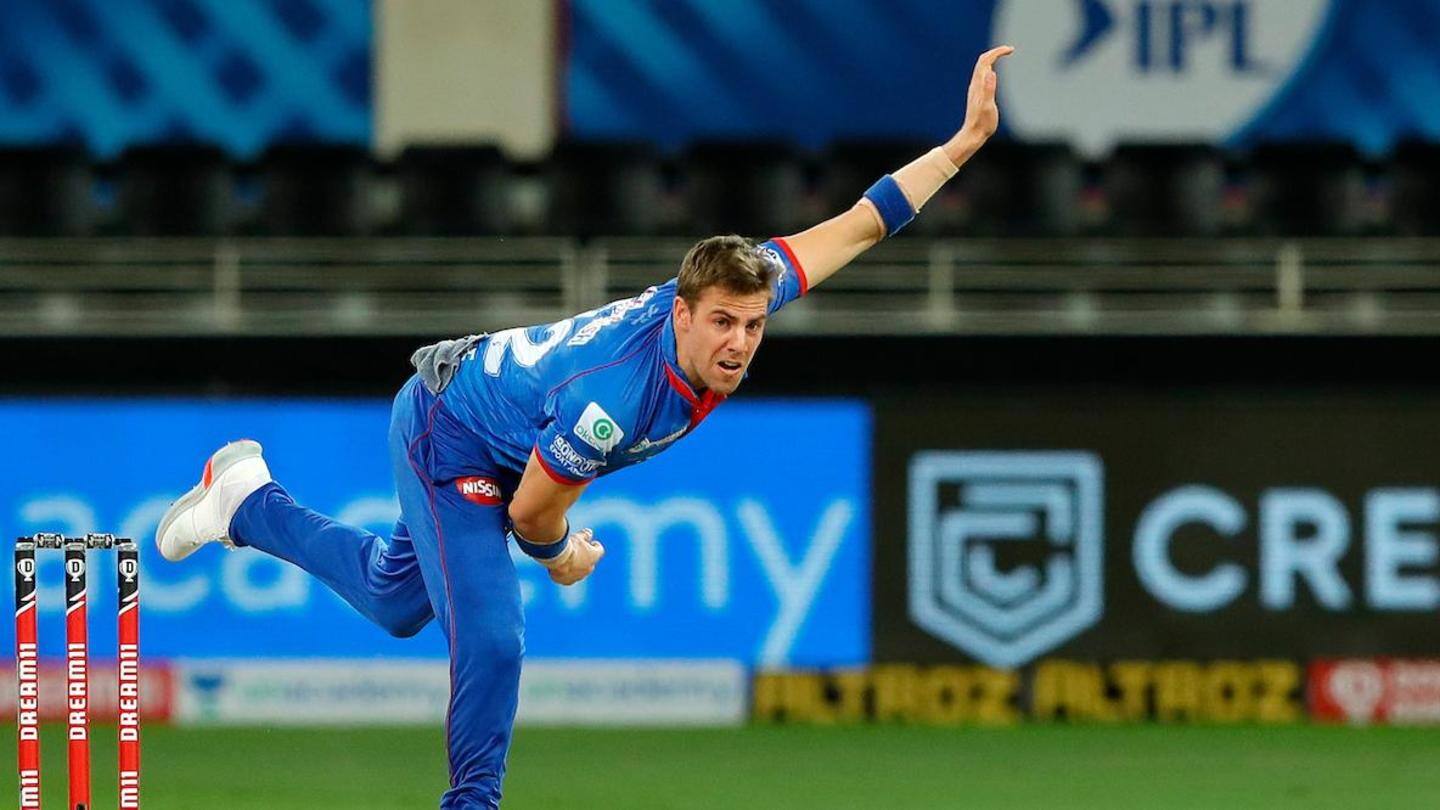 Anrich Nortje records fastest ball in IPL history Anrich Nortje records fastest ball in IPL history
