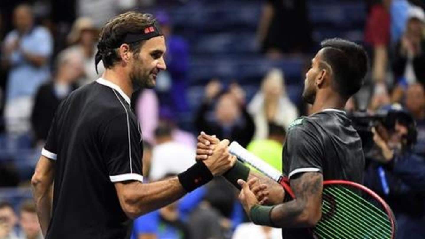 Federer manages to seal the match in four sets Federer manages to seal the match in four sets