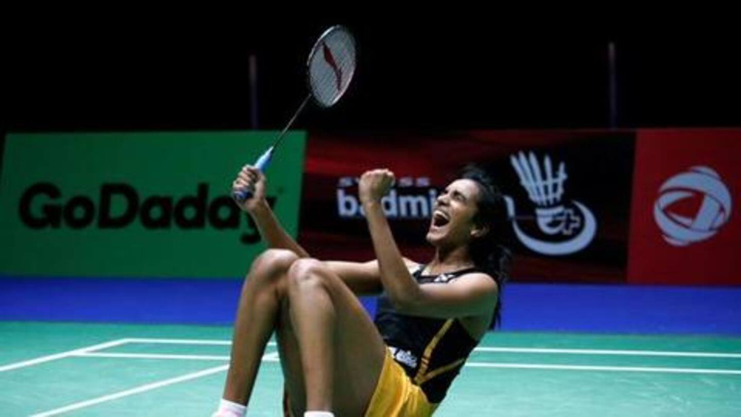 Sindhu bags gold after entering her third straight finale Sindhu bags gold after entering her third straight finale